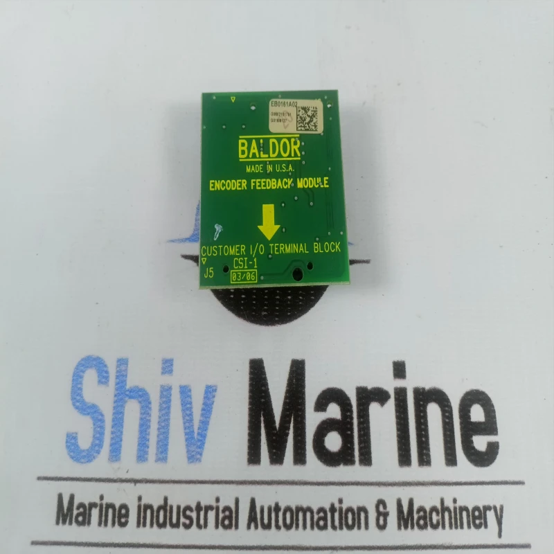BALDOR EB0161A02 ENCODER FEEDBACK MODULER CUSTOMER I/O TERMINAL BLOCK PCB shivmarine