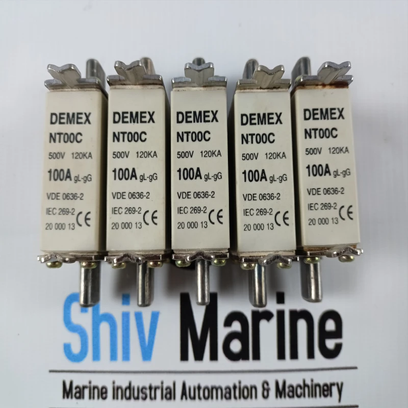 DEMEX NT00C FUSE 100A 500V 120KA GL-GG FUSE shivmarine