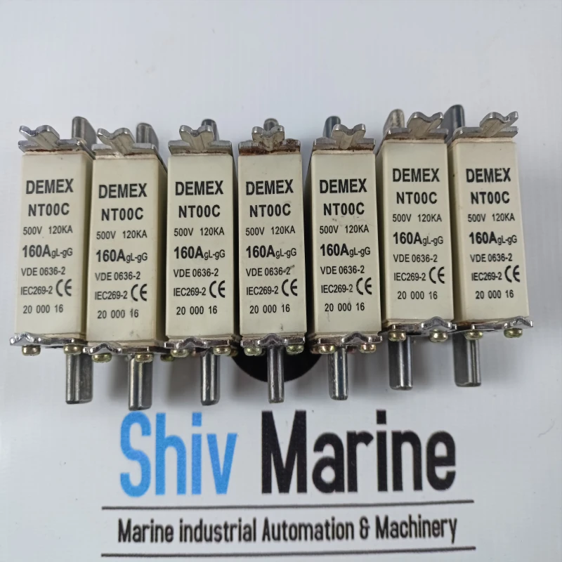DEMEX NT00C FUSE 160A 500V 120KA GL-GG FUSE shivmarine