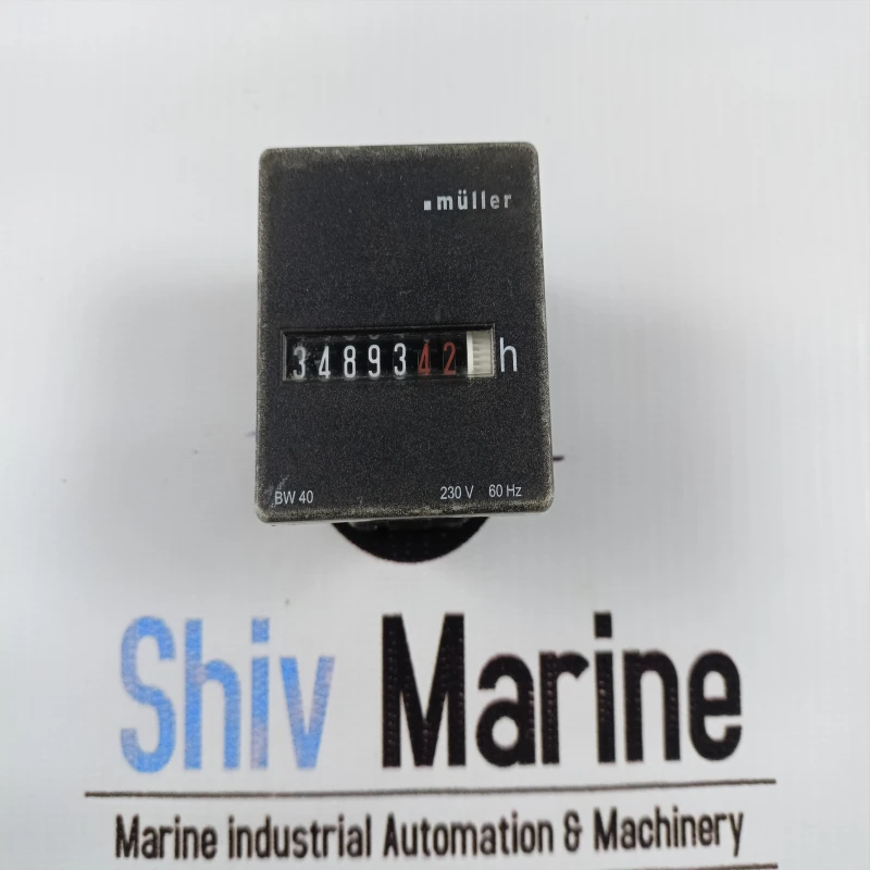 MULLERR BW40.X8 HOURS METER 230V 60HZ BW 40 Analoug Meter shivmarine